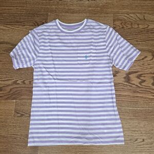 Ralph Lauren Lavender and White Striped Tee